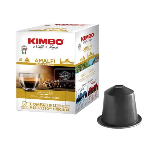 KIMBO - AMALFI Single serve pods for European coffee machine 50pcs